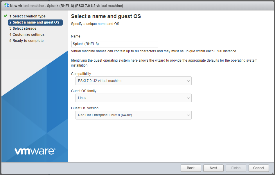 ESXI Setup Screen