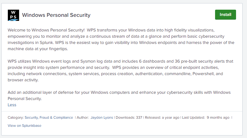 Windows Personal Security