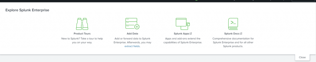 Splunk Homepage