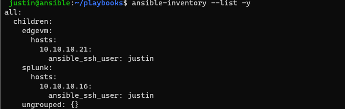 Ansible inventory