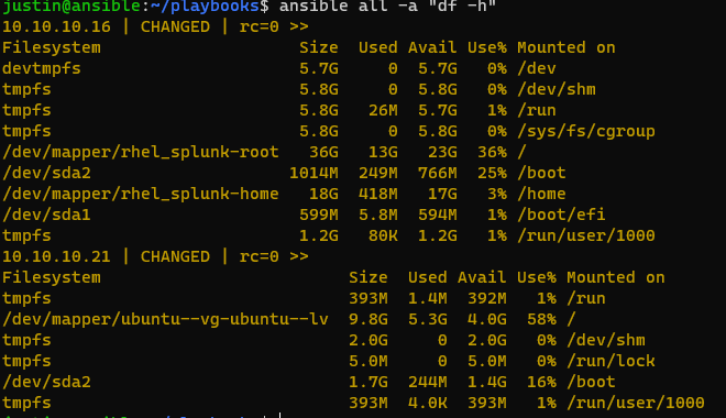 Disk Space Usage