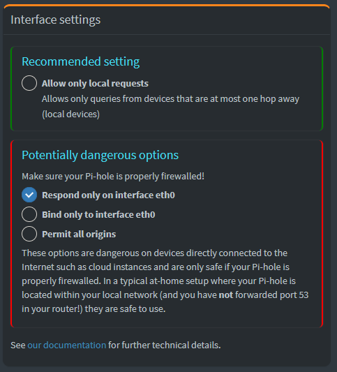 Respond only on Interface Eth0